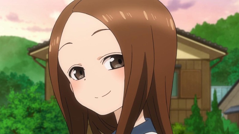 Takagi smiling brightly