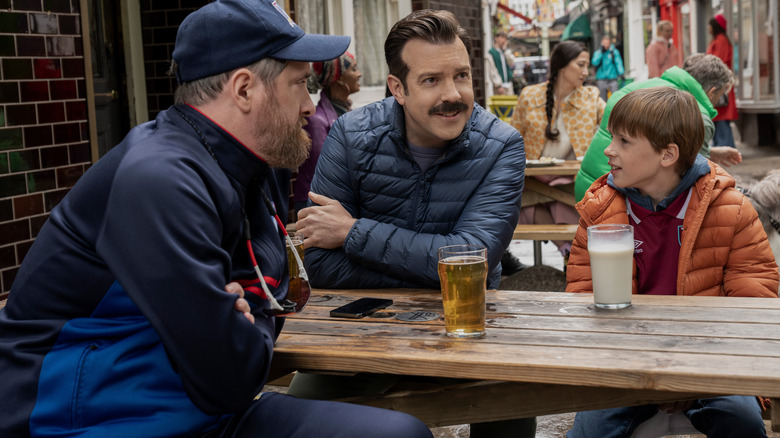 Beard, Ted, and Henry at pub