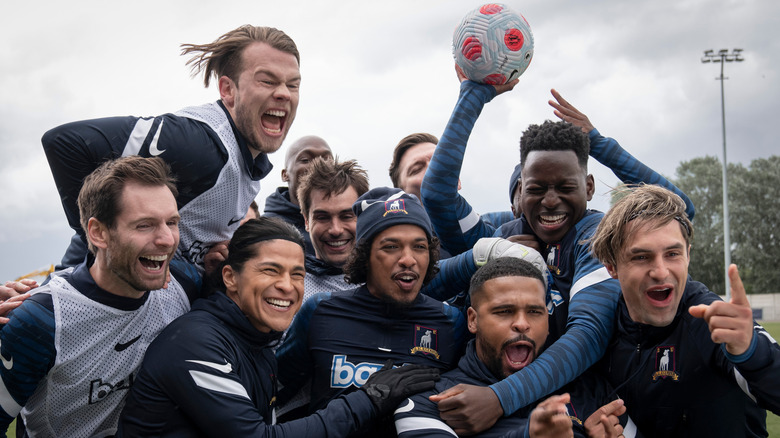 AFC Richmond players smile