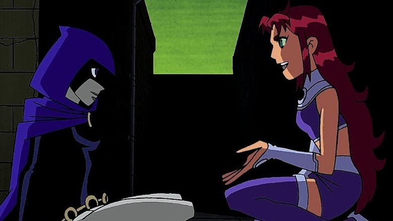 Starfire and Raven switch places