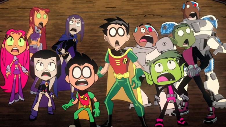 2013 and 2003 Teen Titans gasping together