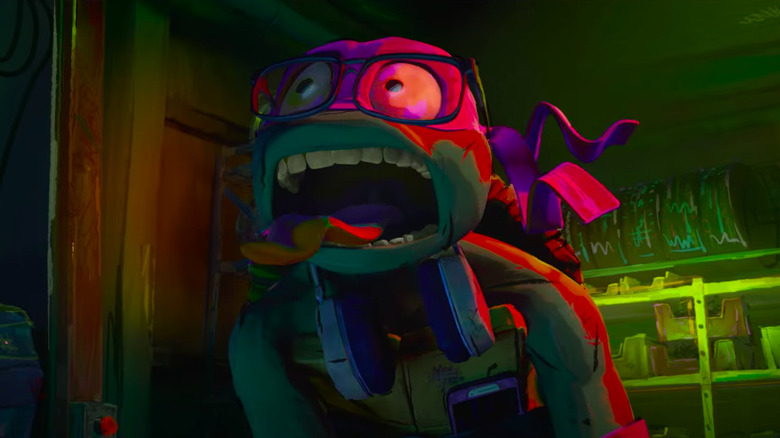 Donatello screaming with tongue out