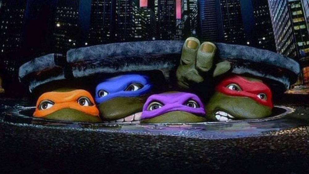 The turtles from the CG animated Teenage Mutant Ninja Turtles TV series