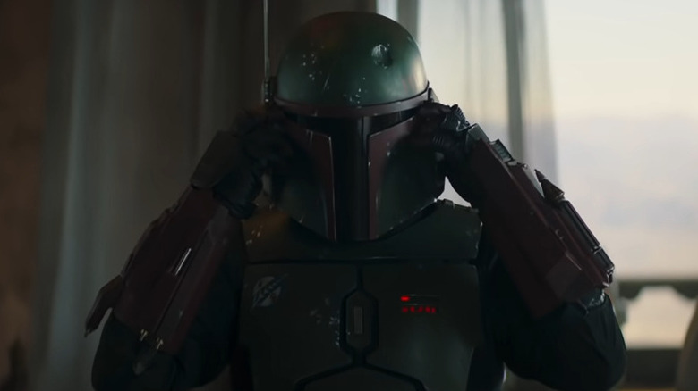 Boba Fett suiting up