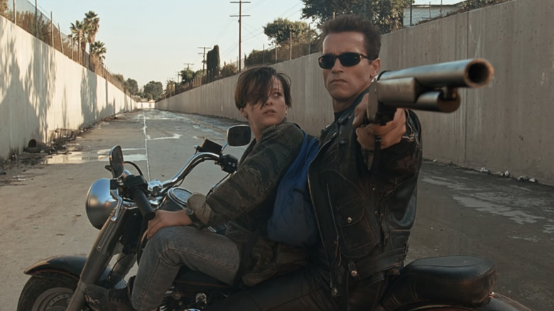 The Terminator protects John Connor