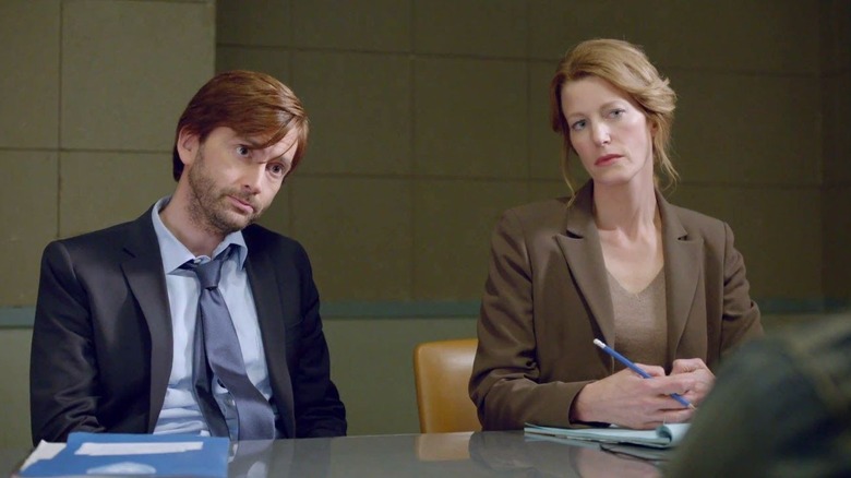 David Tennant and Anna Gunn