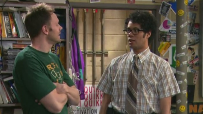 Richard Ayoade and Joel McHale