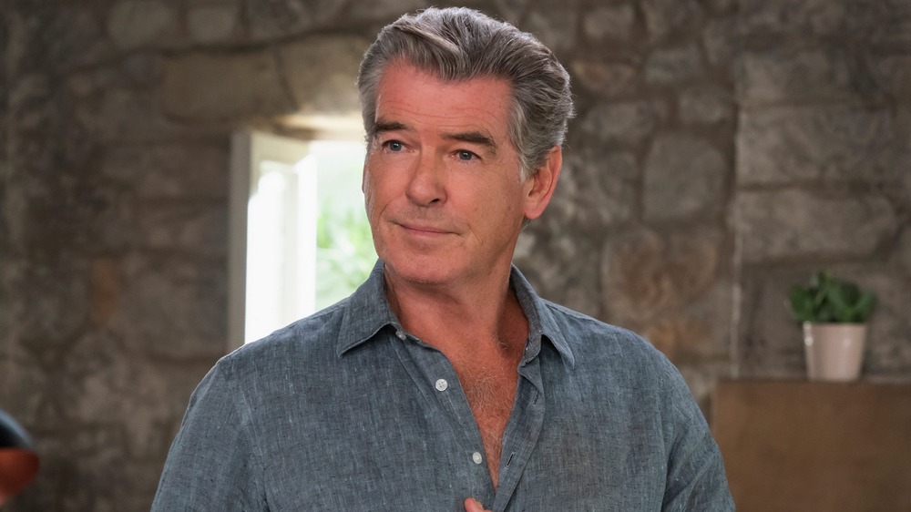 Pierce Brosnan smiling