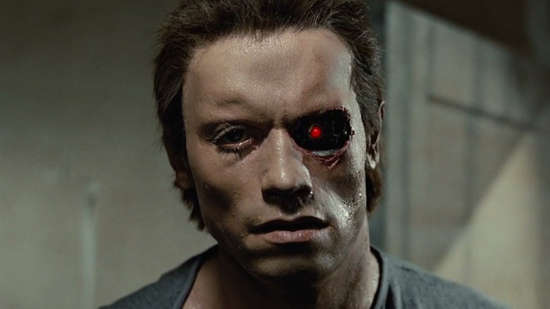 The Terminator missing an eye