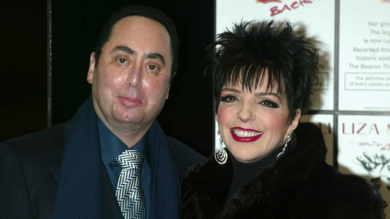 Liza Minnelli smiling with David Gest