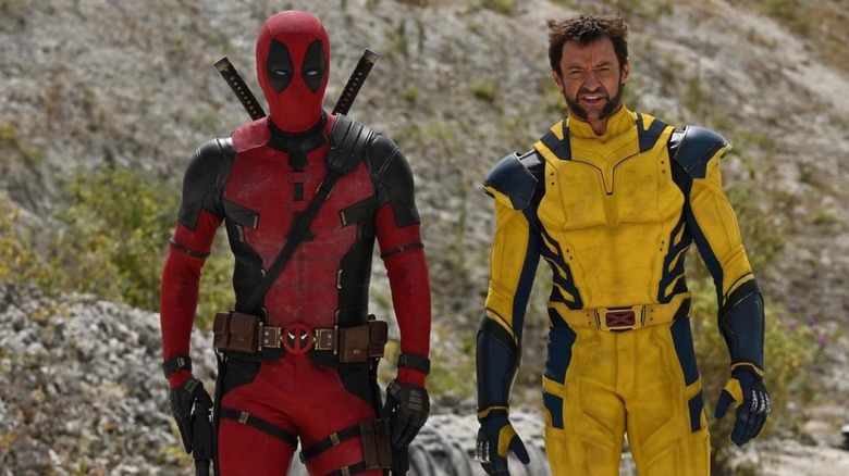 Deadpool and Wolverine standing together