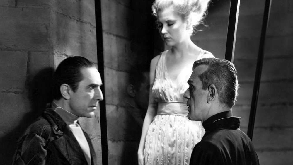 Boris Karloff and Bela Lugosi in The Black Cat