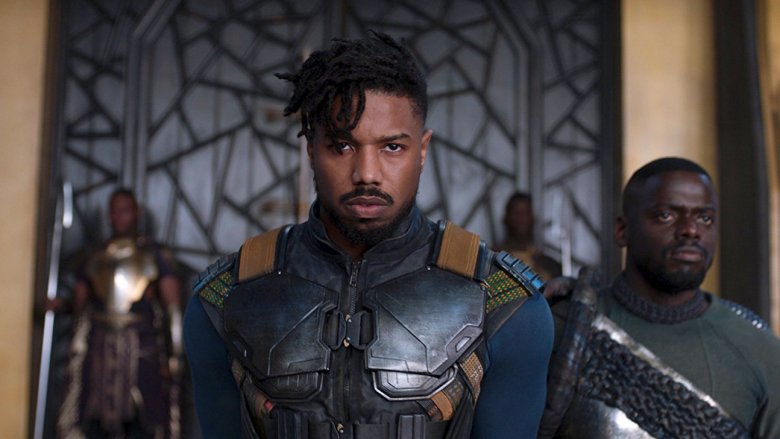 Michael B Jordan in Black Panther