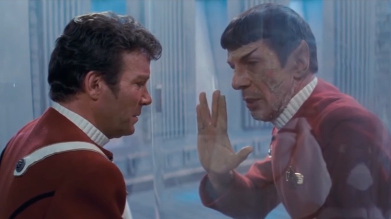 Spock and Kirk say goodbye