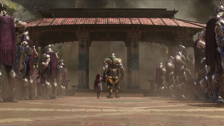 Thanos walks with Gamora