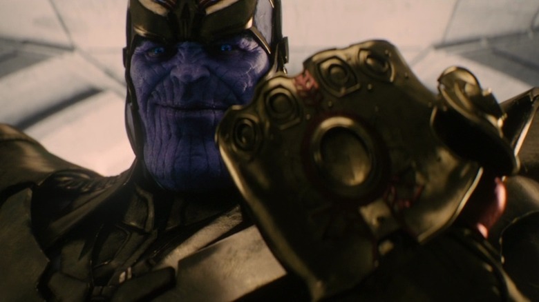 Thanos wears the gauntlet 