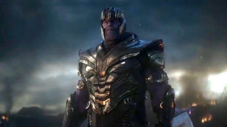 Thanos arriving on Earth