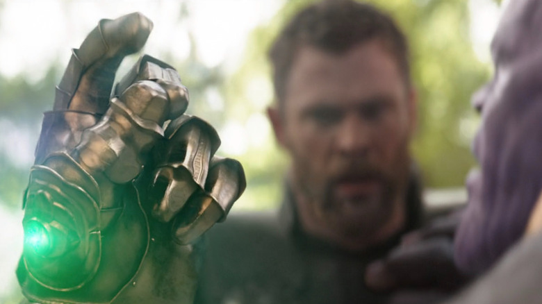 Thanos snaps his fingers