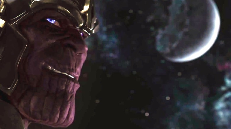 Thanos smiling