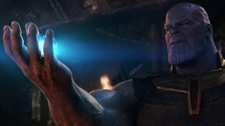 Thanos with the Tesseract