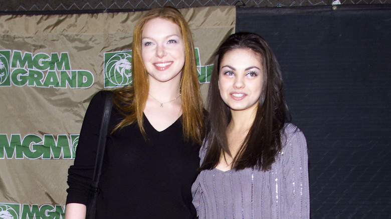 Laura Prepon and Mila Kunis at an event