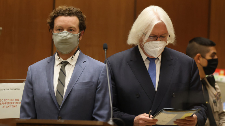 Danny Masterson in court in mask