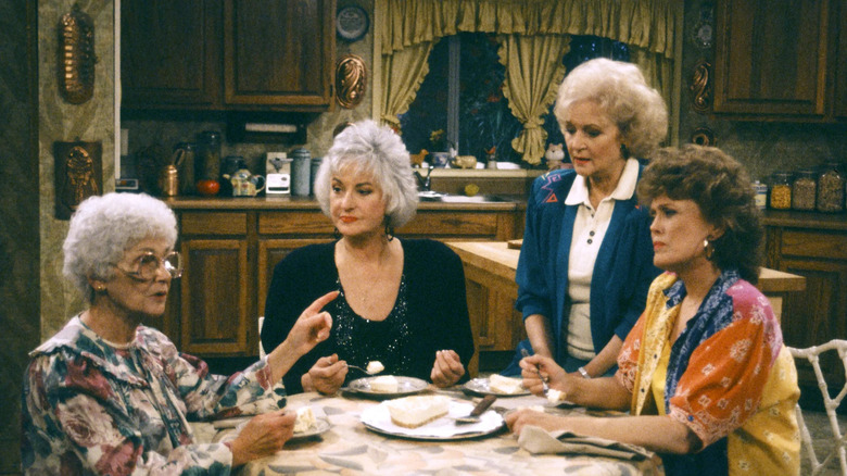 Golden Girls in kitchen