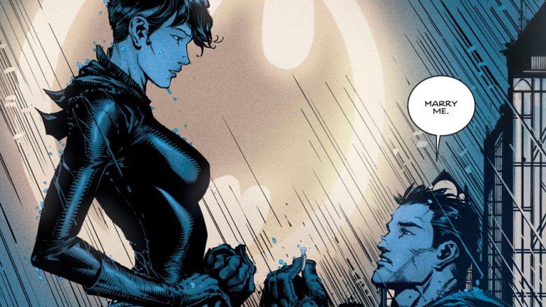 Batman proposes to Catwoman