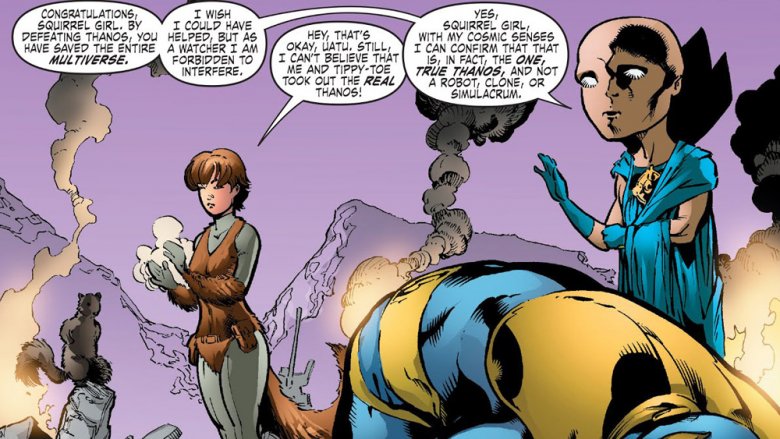 Squirrel Girl and Thanos