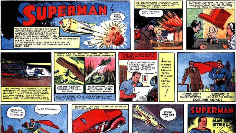 Superman comic strip