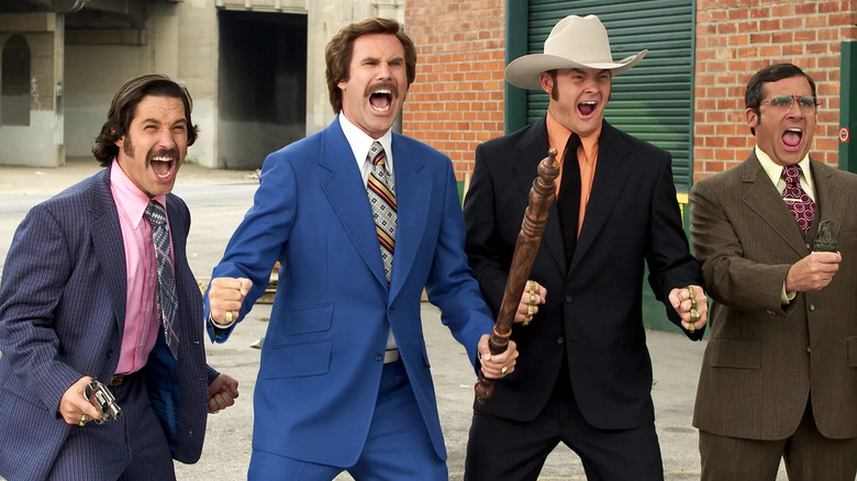 Channel 4 news team in fight Anchorman