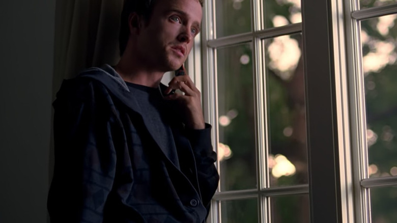 Jesse Pinkman talks on the phone