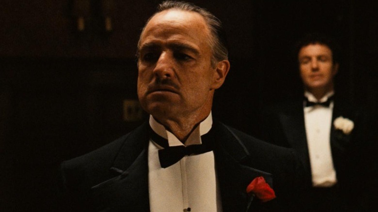 Don Vito Corleone in his dinner suit
