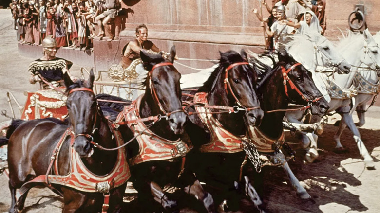 Ben-Hur rides his chariot