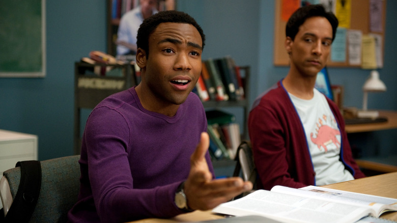 Troy and Abed at the study table