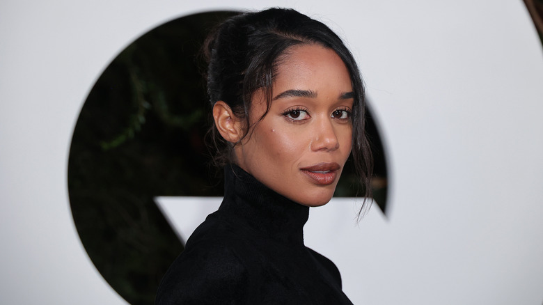 Laura Harrier at a GQ event in 2022