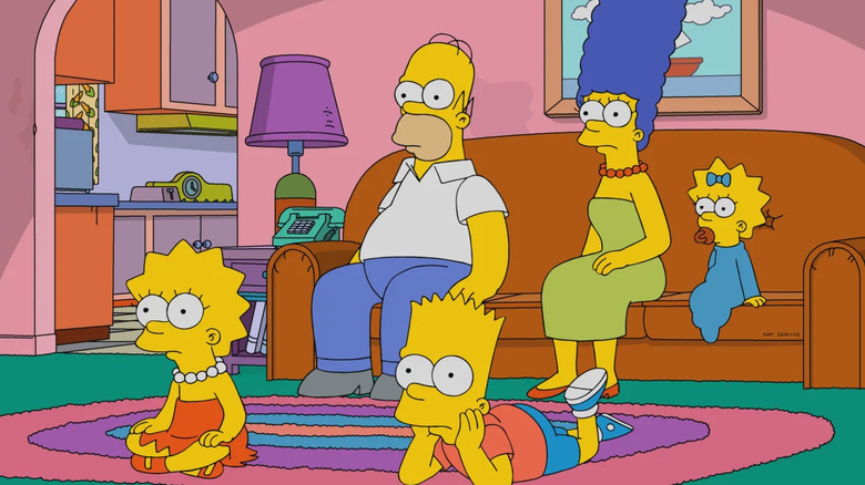 The Simpsons watch television