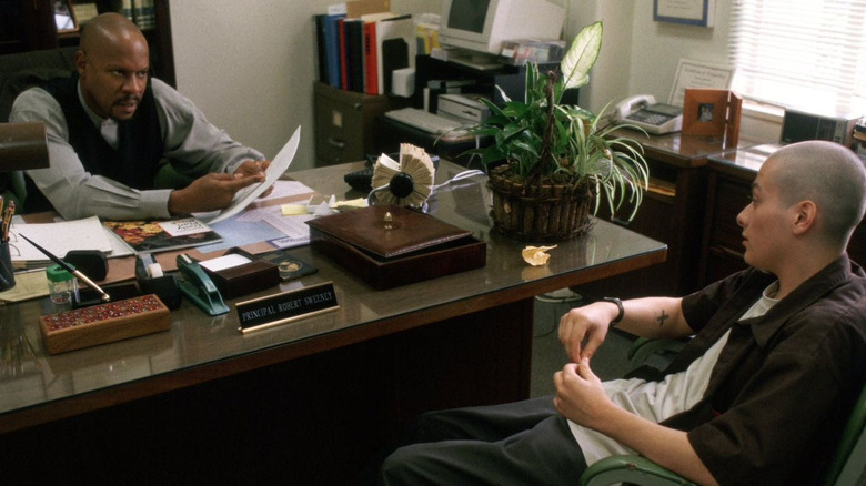 Danny sits in Dr. Sweeney office