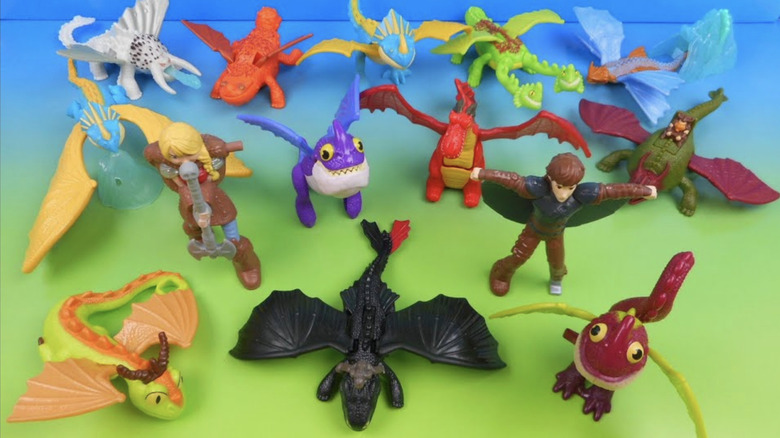 How to Train Your Dragon 2 toys all together