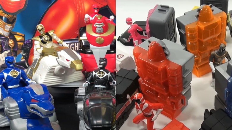 Mighty Morphin and Lightspeed Rescue Power Rangers toys from McDonald's