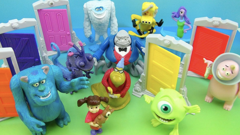 A full set of Monsters, Inc. Happy Meal toys