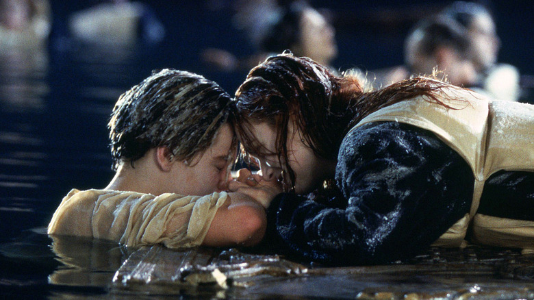 Jack and Rose on the water in their final moments together