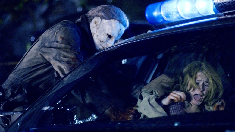 Michael Myers and his victim
