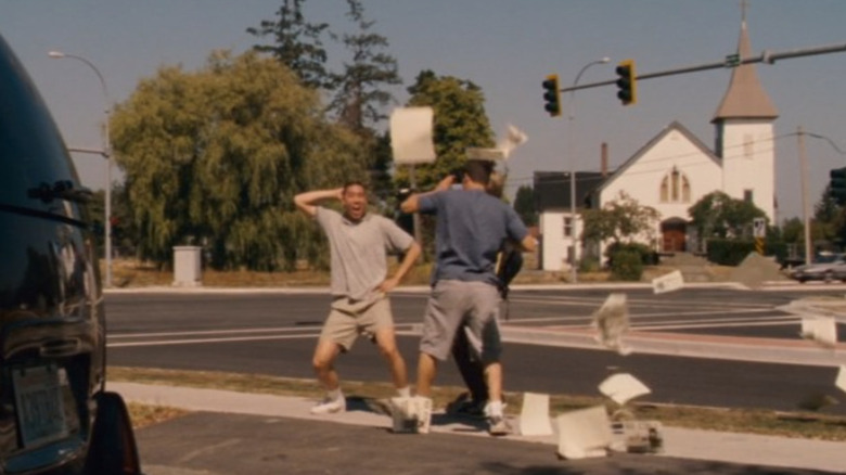 Richardson dancing in the street