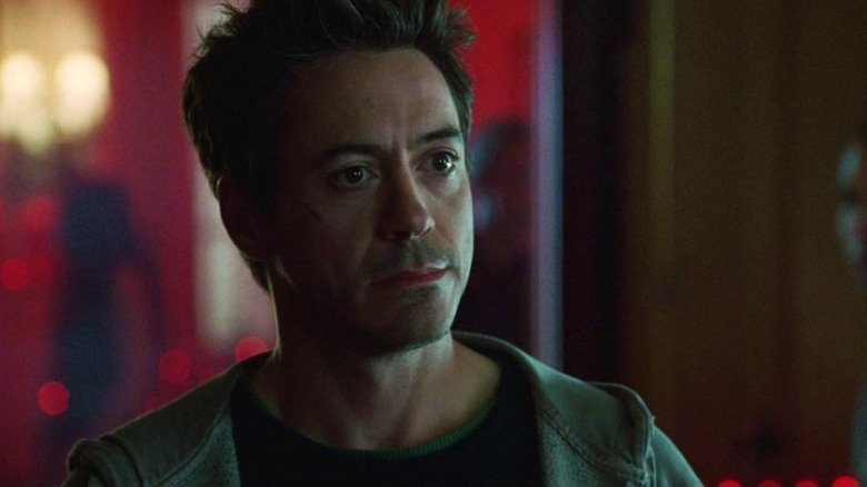 Harry in "Kiss Kiss Bang Bang" looking serious