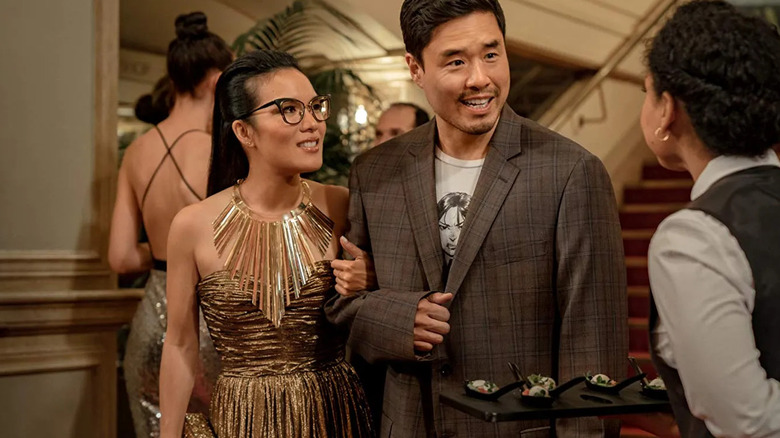 Sasha and Marcus attend a fancy event together in "Always Be My Maybe" (2019)