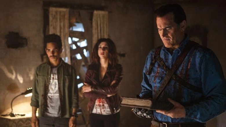 Pablo, Kelly, and Ash from Evil Dead