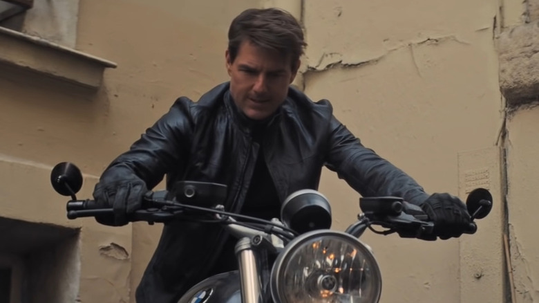 Ethan Hunt on motorcycle
