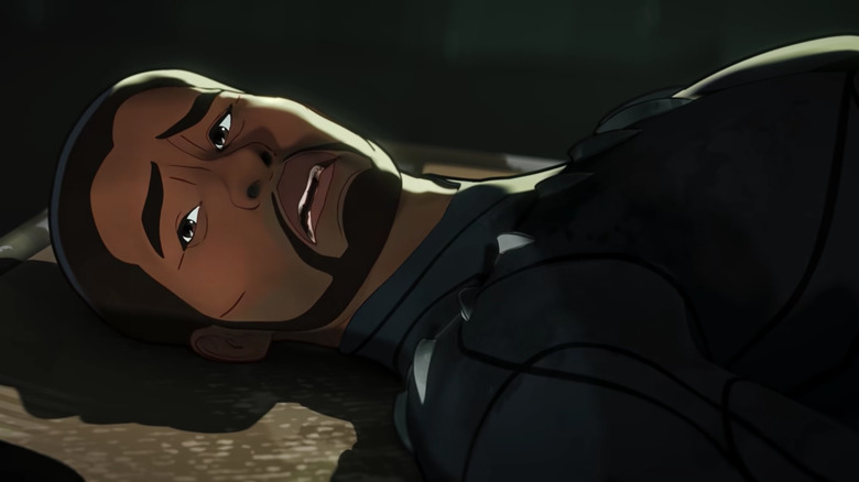 Animated Black Panther looking dismayed