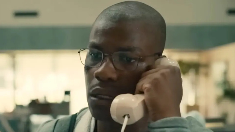 John Boyega on the phone in Breaking